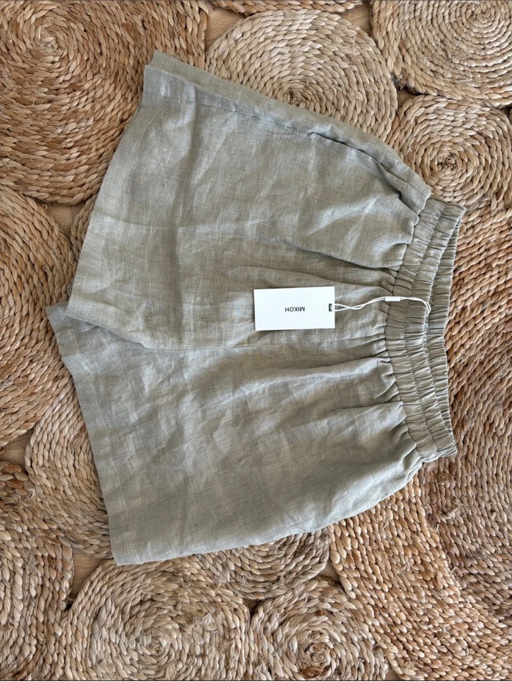 NWT MIKOH Matching Linen Short and Top Set